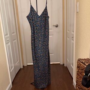 Boden Navy Floral Maxi Dress